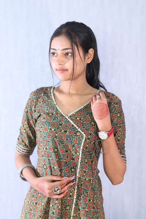 Ajrakhiya Collection – Sharara Set - Image 2