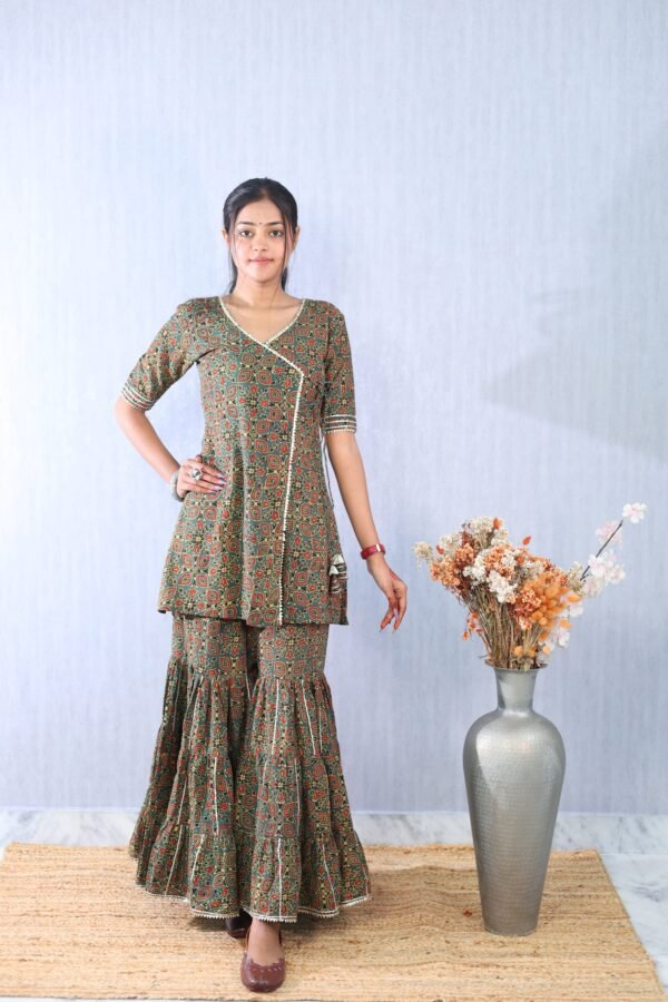 Ajrakhiya Collection – Sharara Set