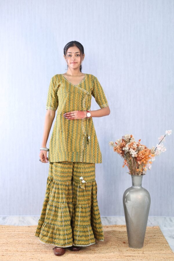 Ajrakhiya Collection –  Sharara Set