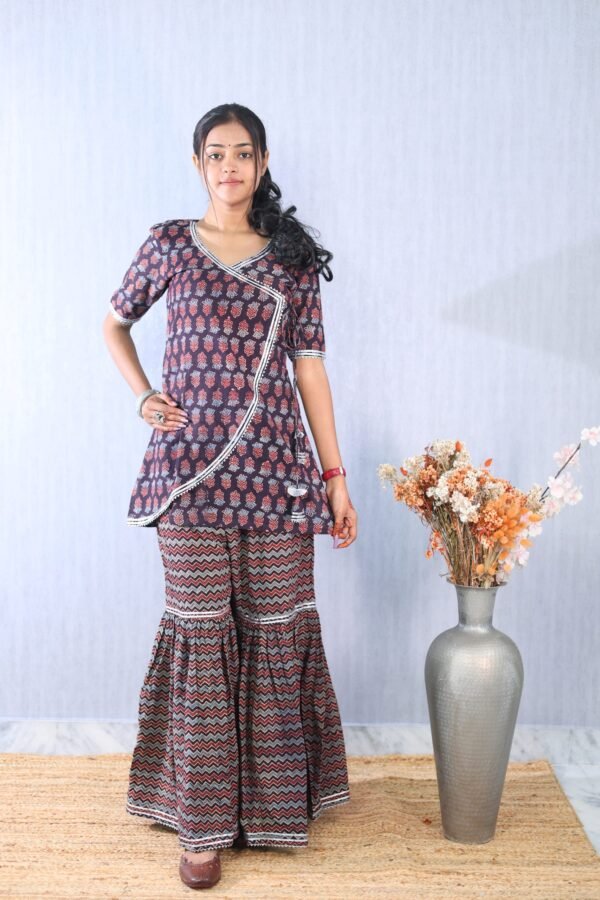 Ajrakhiya Collection – Sharara Set