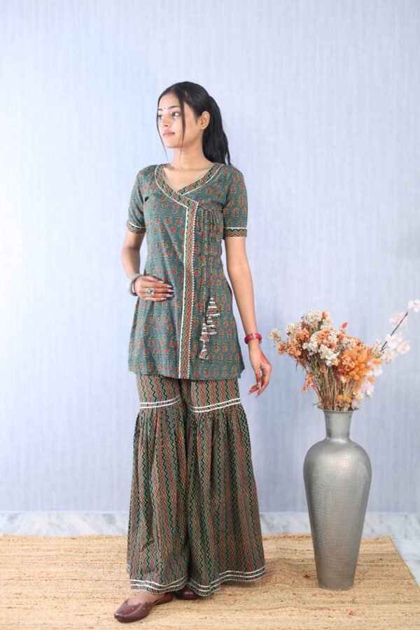 Ajrakhiya Collection – Sharara Set