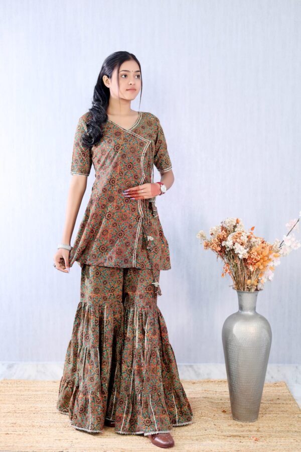 Ajrakhiya Collection –  Sharara Set
