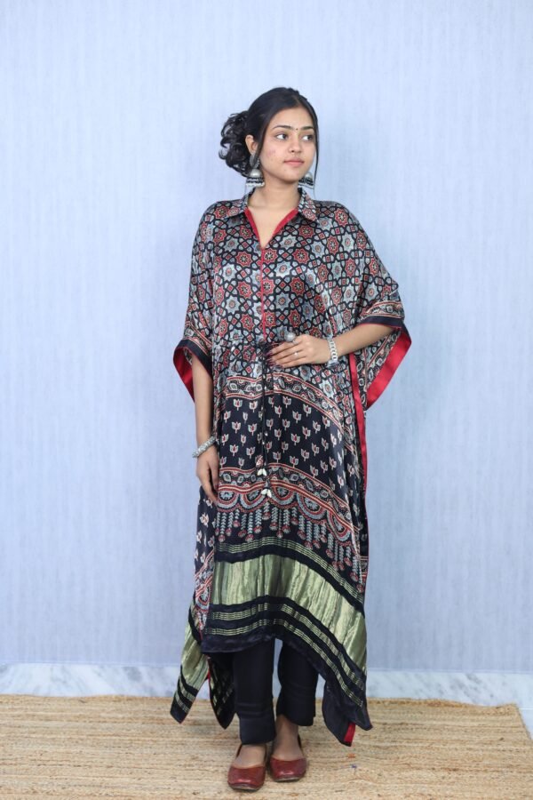Modal Silk Kaftan – Ajrakhiya Collection