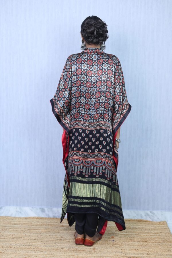 Modal Silk Kaftan – Ajrakhiya Collection - Image 2