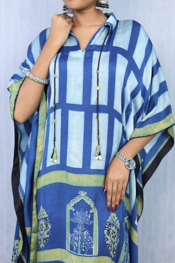 Modal Silk Kaftan – Ajrakhiya Collection